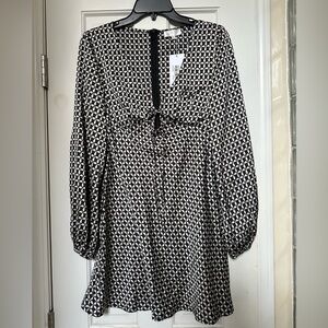 NWT BILLY J Caprice Long Sleeve Mini Dress